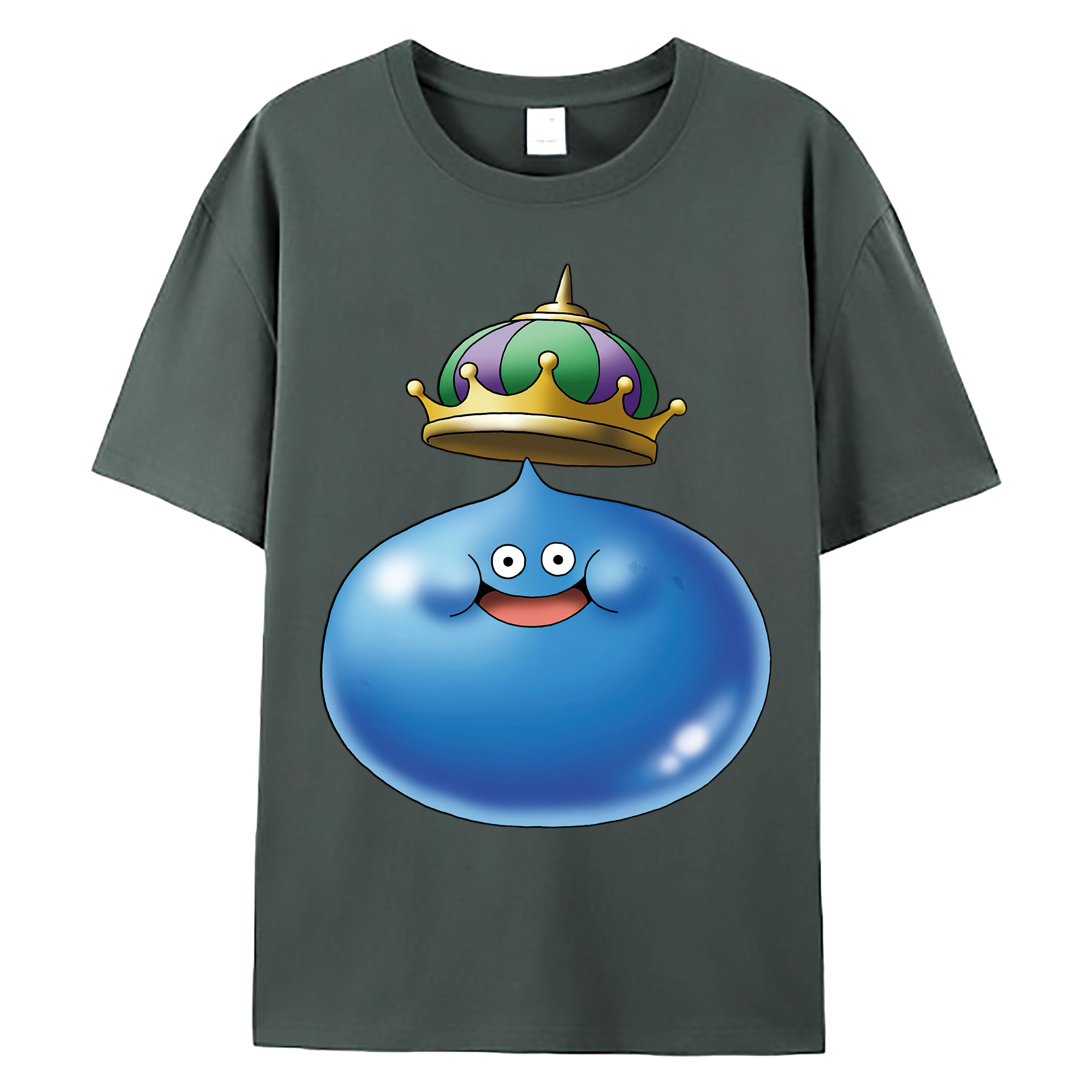 （画像用） ドラゴンクエスト Doragon Kuesuto Dragon Quest 綿100％ メンズ半袖Tシャツ｜肌触りやわらか＆通気性